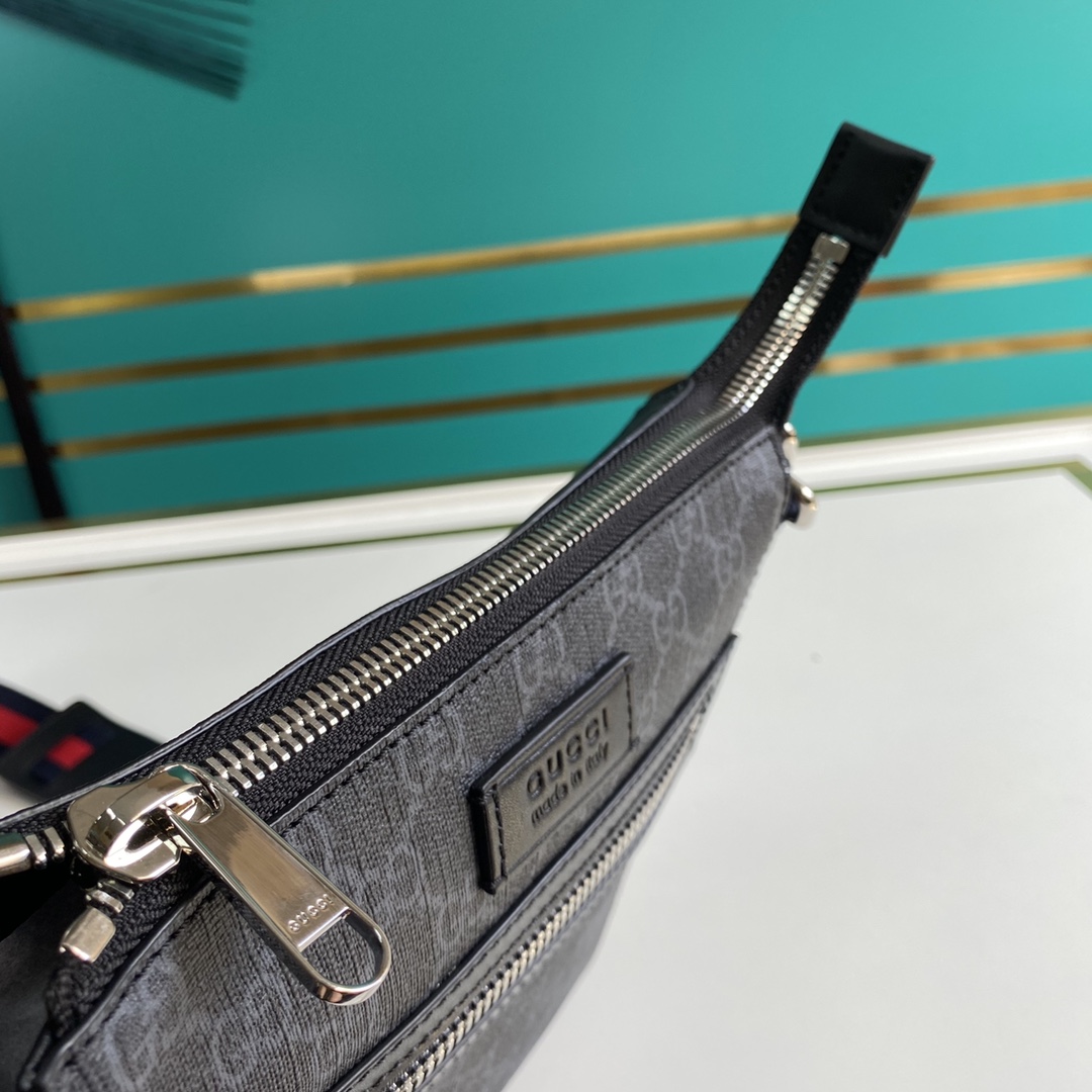 Gucci GG Black Small Messenger Bag(21-23-4cm) - DopestKickz