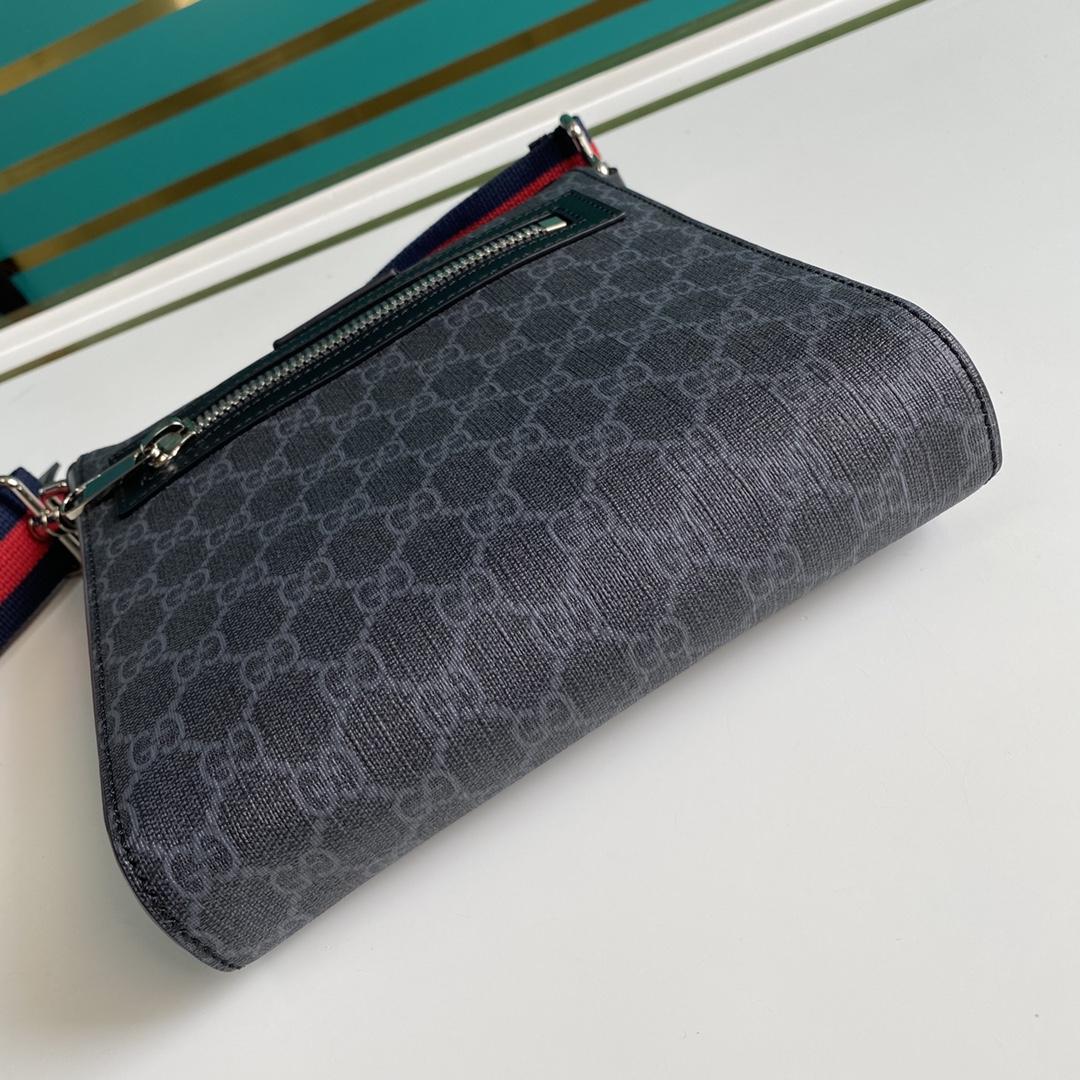 Gucci GG Black Small Messenger Bag(21-23-4cm) - DopestKickz