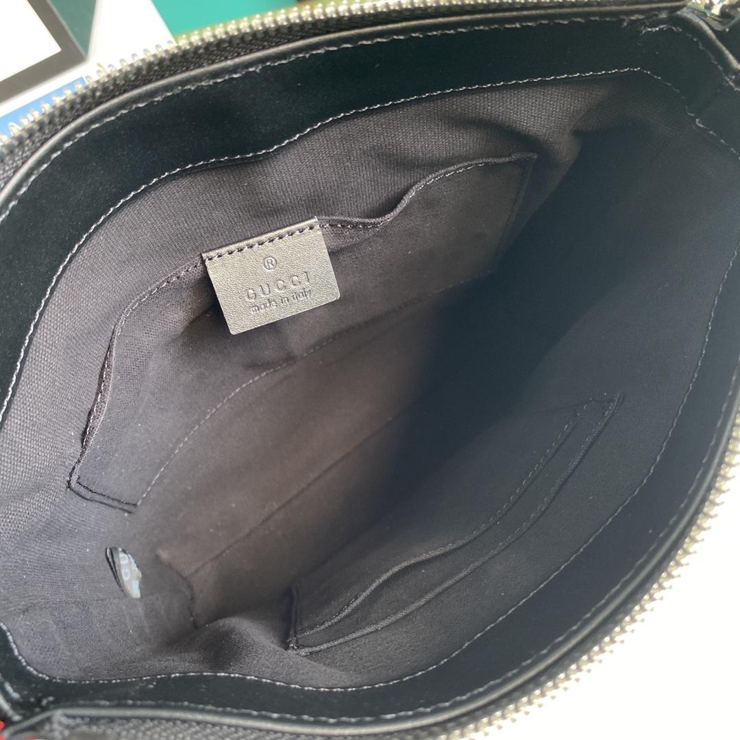 Gucci GG Black Small Messenger Bag(21-23-4cm) - DopestKickz