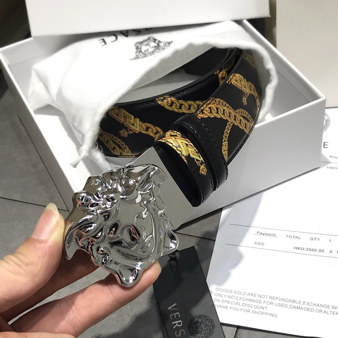 Versace Barocco Reversible Leather Belt  - DopestKickz