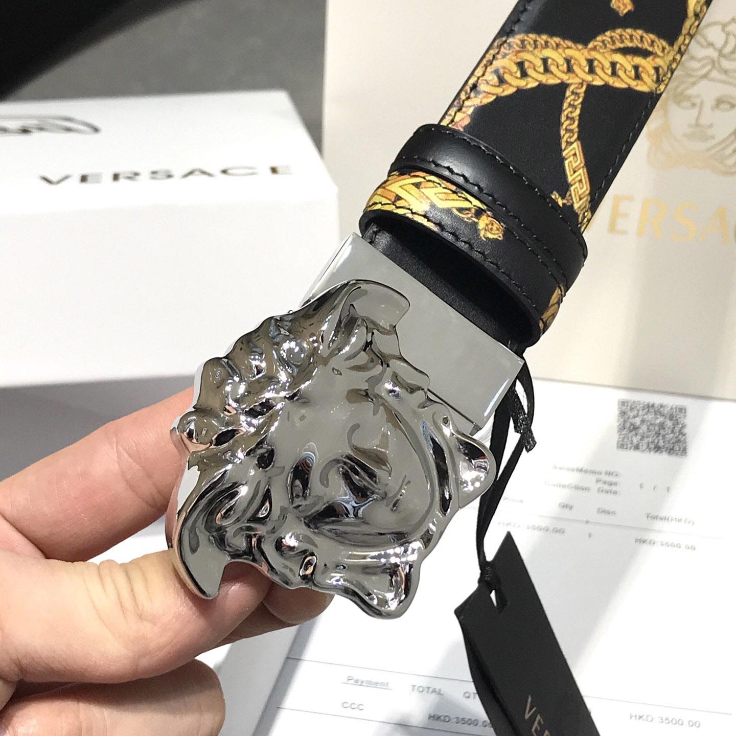 Versace Barocco Reversible Leather Belt  - DopestKickz