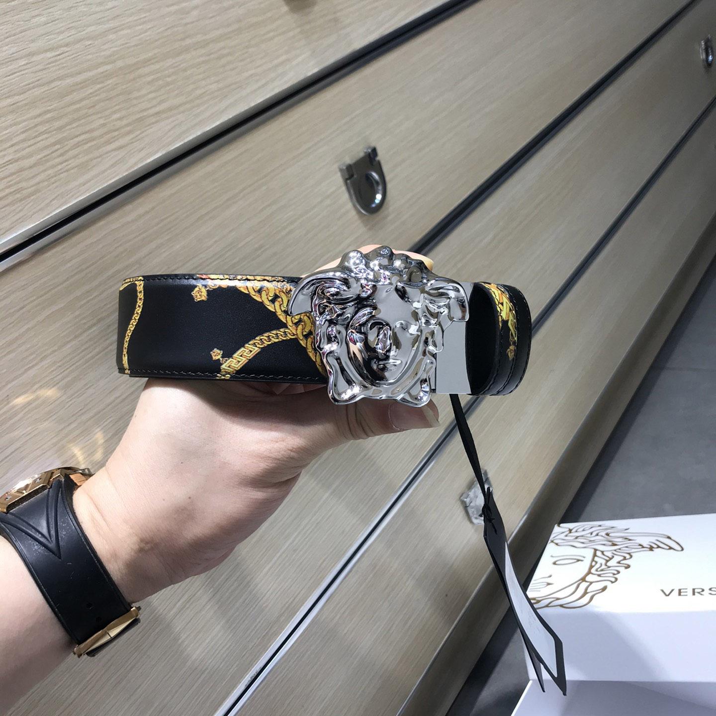 Versace Barocco Reversible Leather Belt  - DopestKickz