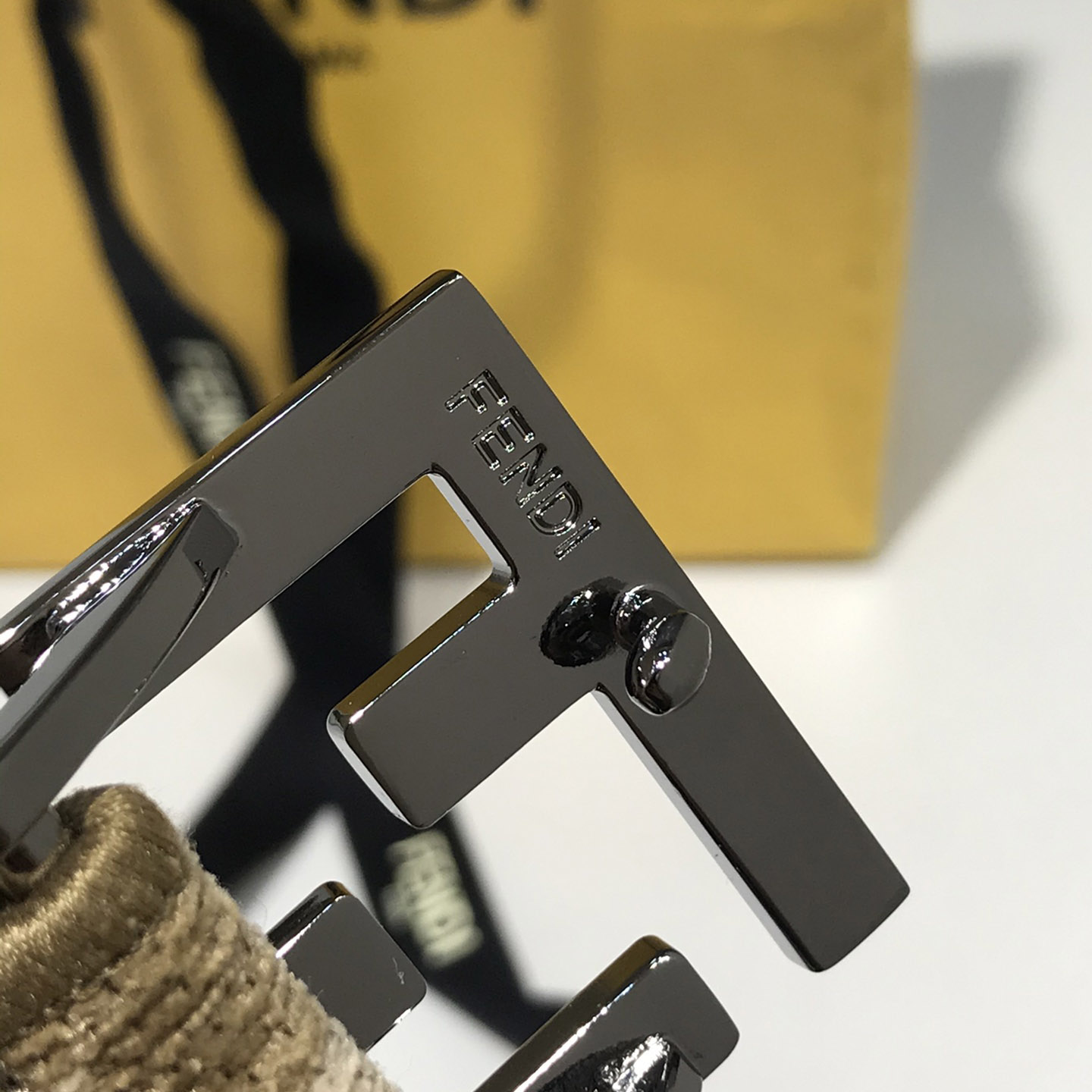 Fendi FF Jacquard Fabric Belt - DopestKickz