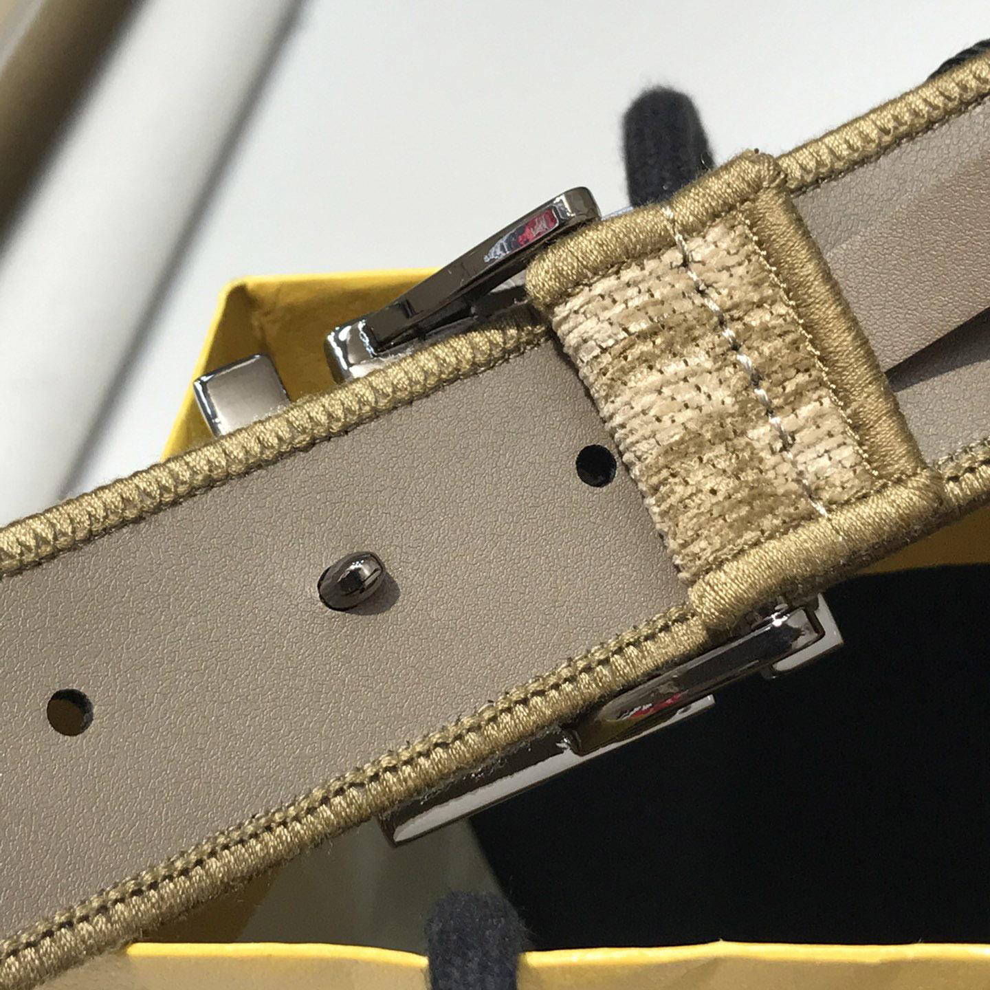 Fendi FF Jacquard Fabric Belt - DopestKickz