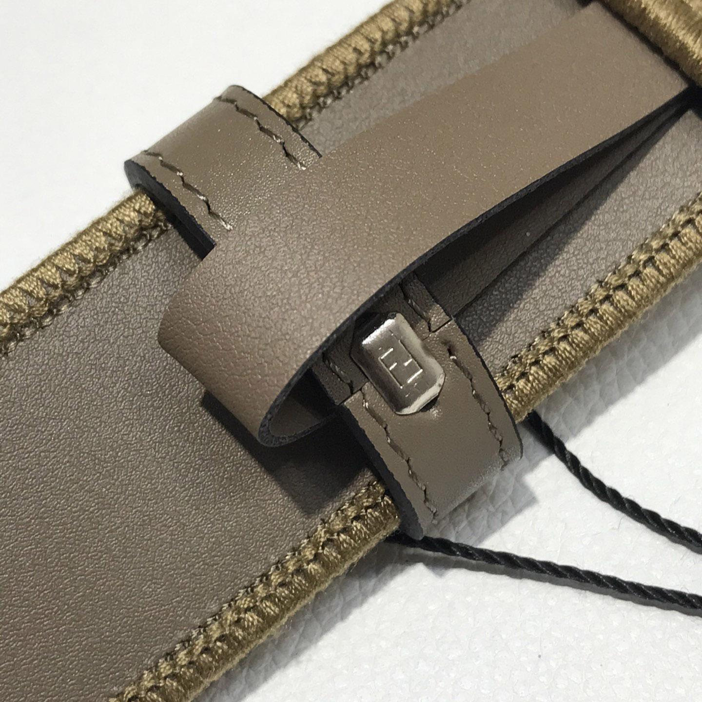 Fendi FF Jacquard Fabric Belt - DopestKickz