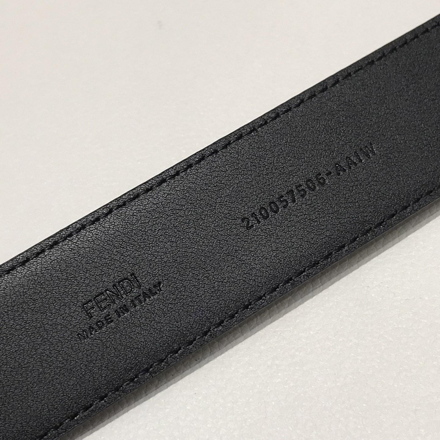 Fendi Black Leather Belt - DopestKickz