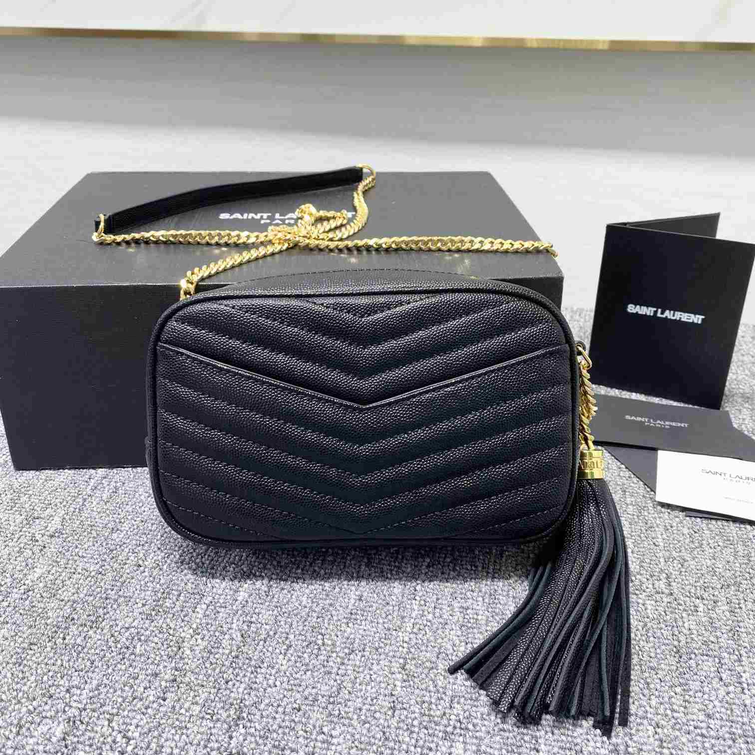 Saint Laurent Lou Camera Bag In Quilted Leather(18-11x5cm) - DopestKickz