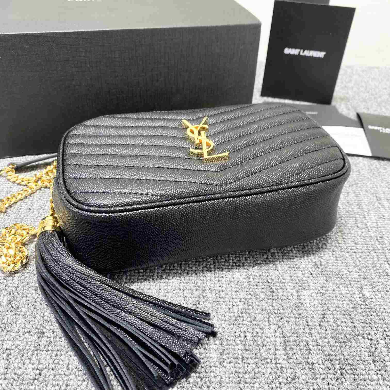 Saint Laurent Lou Camera Bag In Quilted Leather(18-11x5cm) - DopestKickz