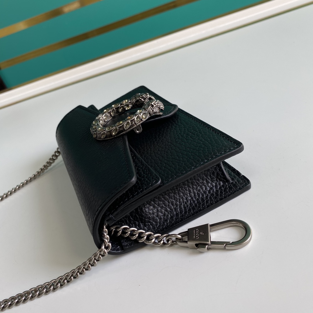 Gucci Dionysus Leather Super Mini Bag(16.5-10-4.5cm)    - DopestKickz