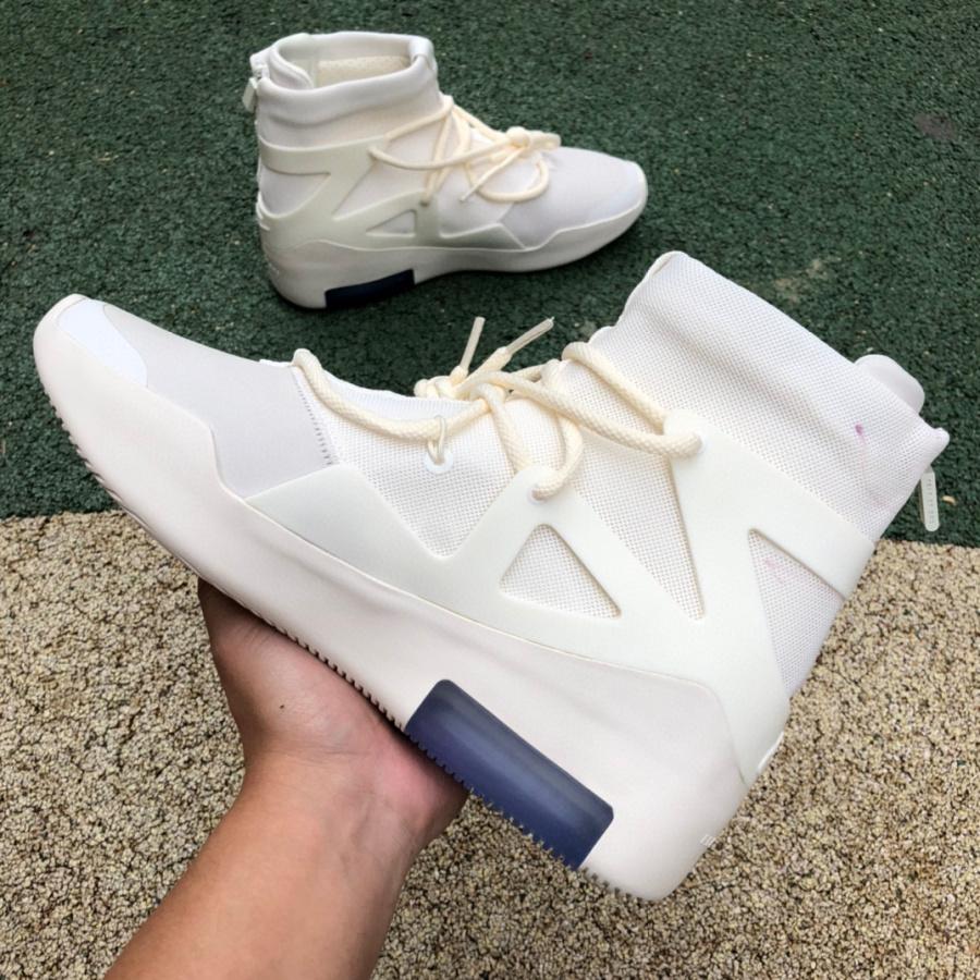 Nike Air Fear Of God 1 Sail Sneakers      AR4237-100 - DopestKickz