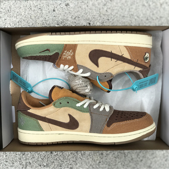 Zion Williamson x Air Jordan 1 Low OG “Voodoo” Sneaker    DZ7292-200  - DopestKickz