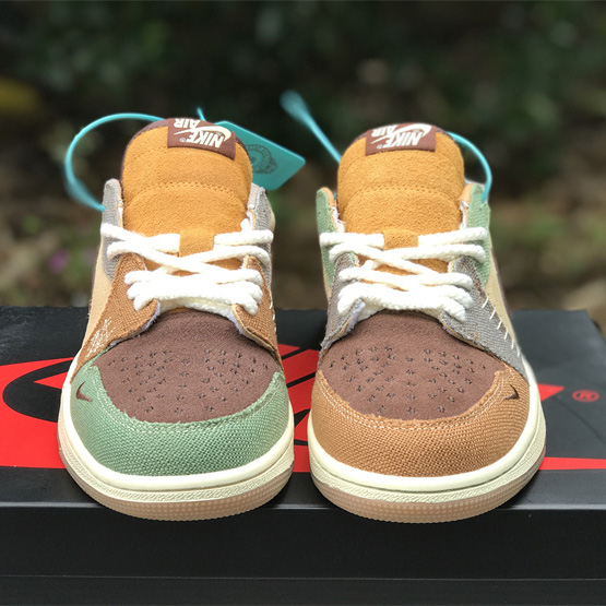 Zion Williamson x Air Jordan 1 Low OG “Voodoo” Sneaker    DZ7292-200  - DopestKickz