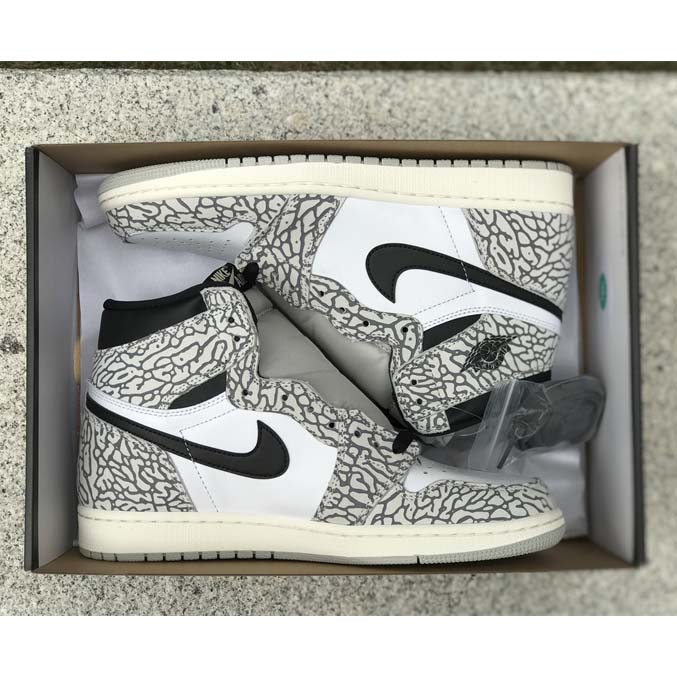 Air Jordan 1 High OG “White Cement” Sneaker    DZ5485-052 - DopestKickz