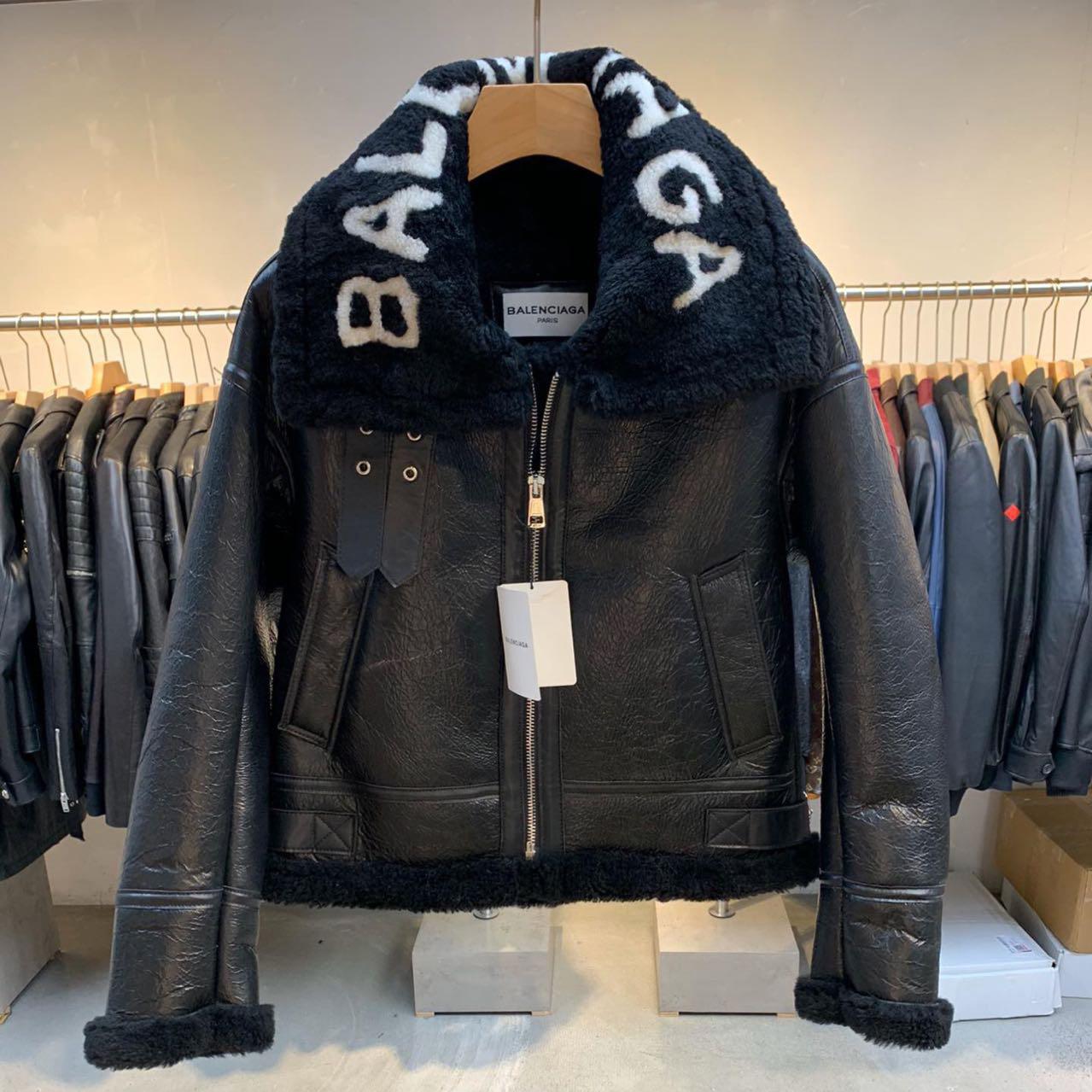 Balenciaga Jacket In Black Calfskin - DopestKickz