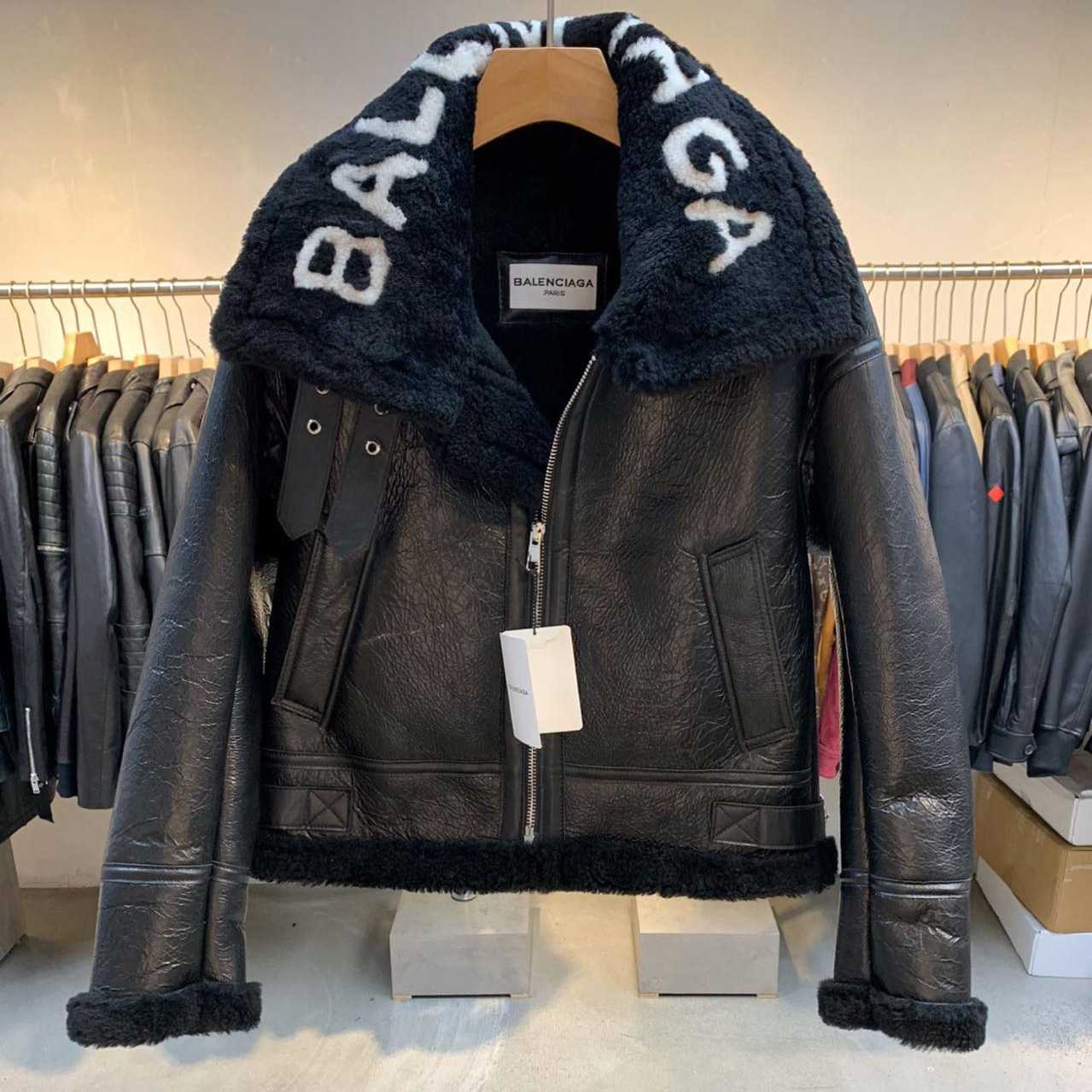 Balenciaga Jacket In Black Calfskin - DopestKickz