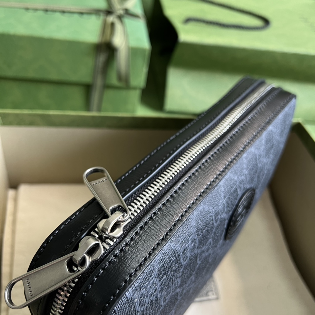 Gucci Shoulder Bag With Interlocking G(24.5-16-4.5cm)   - DopestKickz