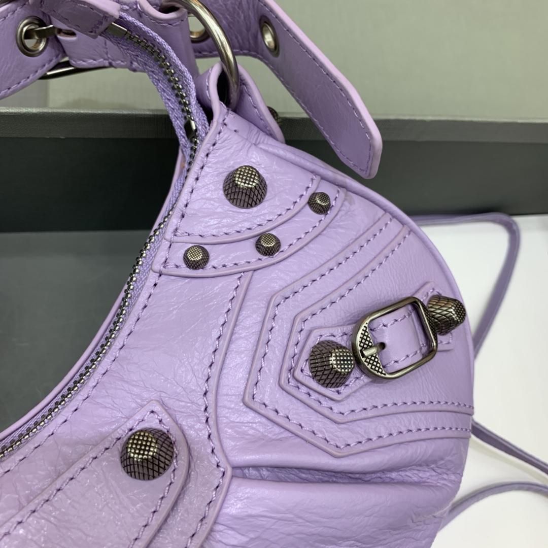 Balenciaga Le Cagole XS Shoulder Bag In purple (26-12-6cm) - DopestKickz