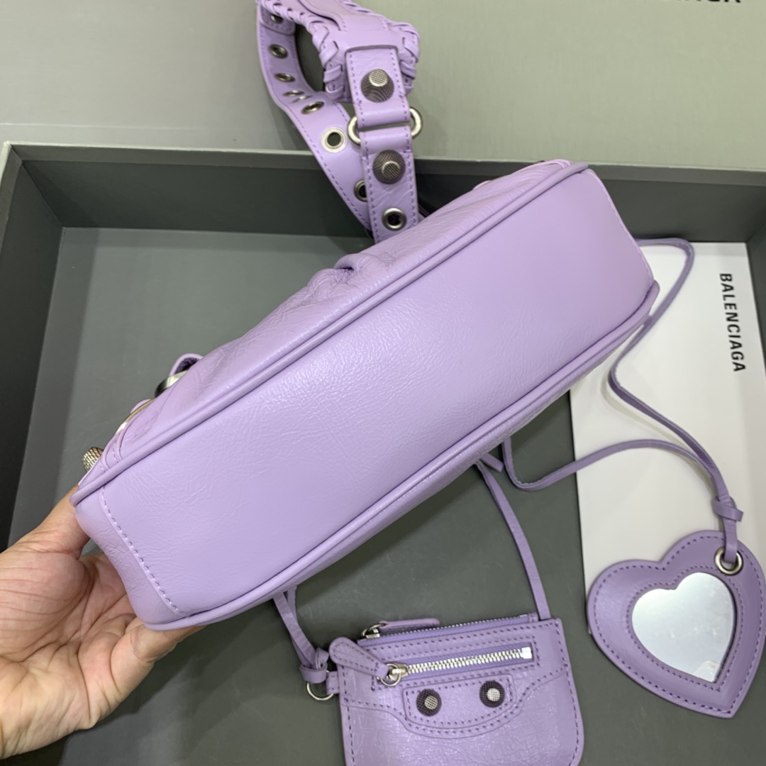 Balenciaga Le Cagole XS Shoulder Bag In purple (26-12-6cm) - DopestKickz