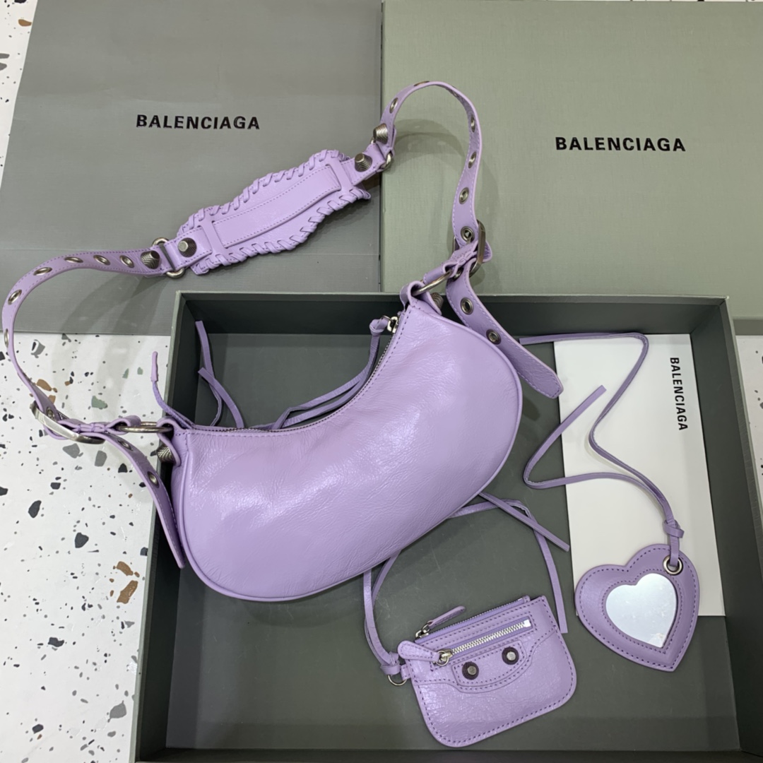 Balenciaga Le Cagole XS Shoulder Bag In purple (26-12-6cm) - DopestKickz