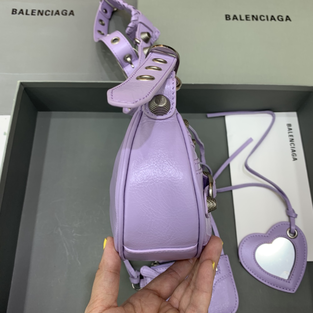 Balenciaga Le Cagole XS Shoulder Bag In purple (26-12-6cm) - DopestKickz