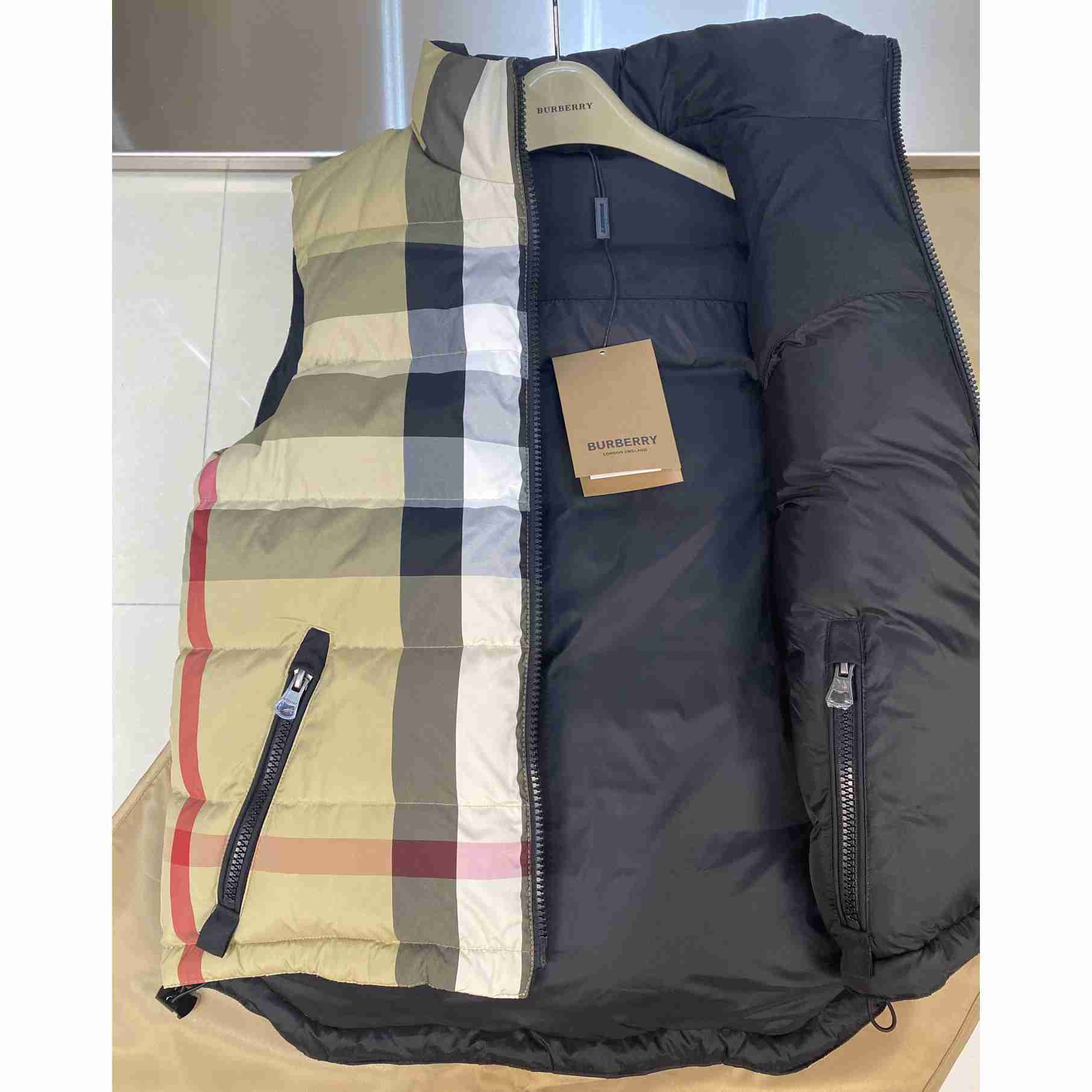 Burberry Reversible Check Puffer Gilet - DopestKickz
