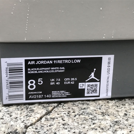 Air Jordan 11 Low “Cement Grey Sneakers    AV2187-140 - DopestKickz