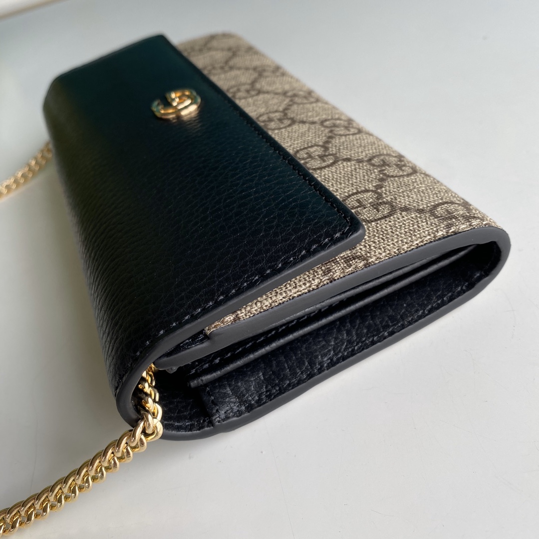 Gucci GG Marmont Chain Wallet(19-10-3.5CM)    - DopestKickz
