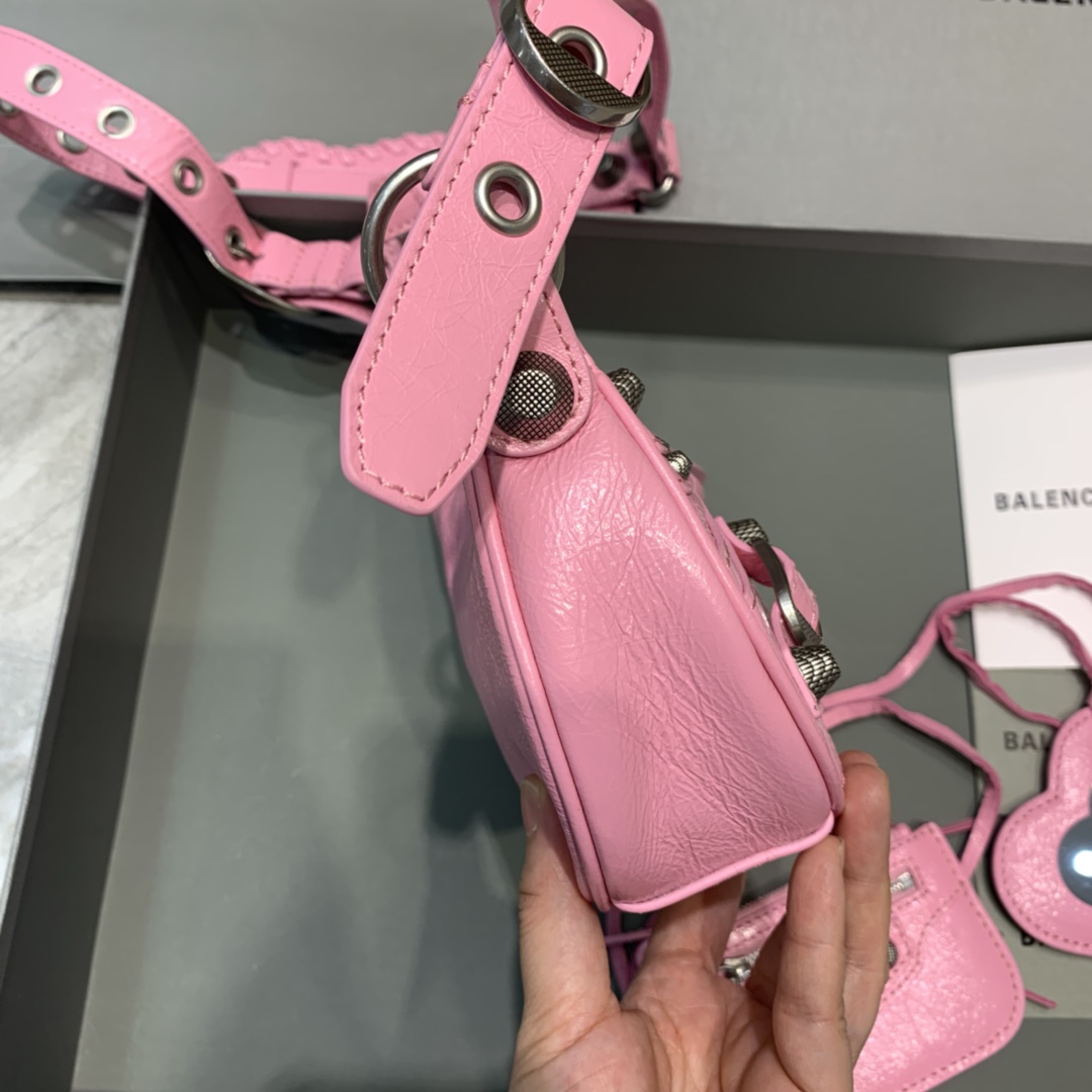 Balenciaga Women's Le Cagole XS Shoulder Bag In Pink(26-12-6cm) - DopestKickz
