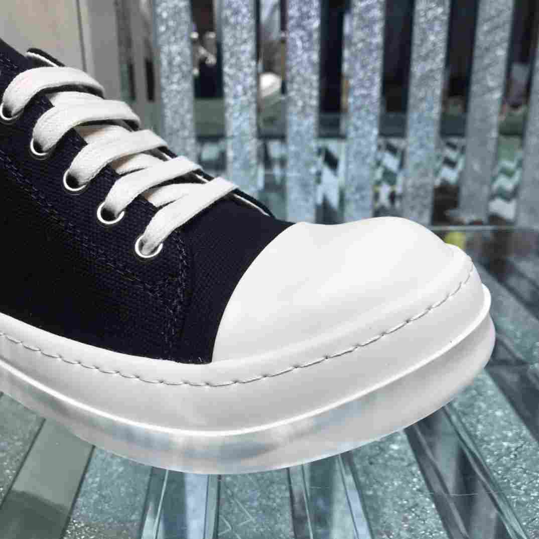 Rick Owens Low-Top Canvas Sneakers - DopestKickz