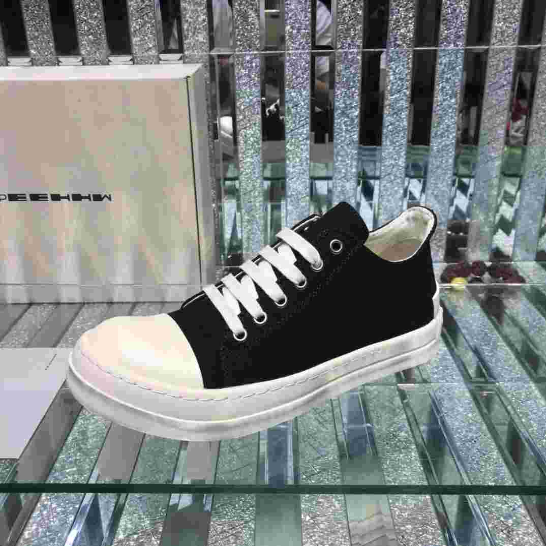 Rick Owens Low-Top Canvas Sneakers - DopestKickz