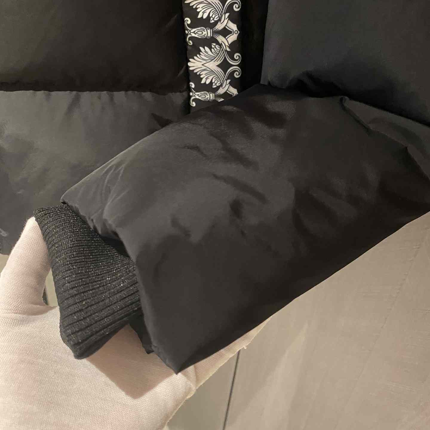 Versace Women's Silver Baroque Puffer Jacket - DopestKickz