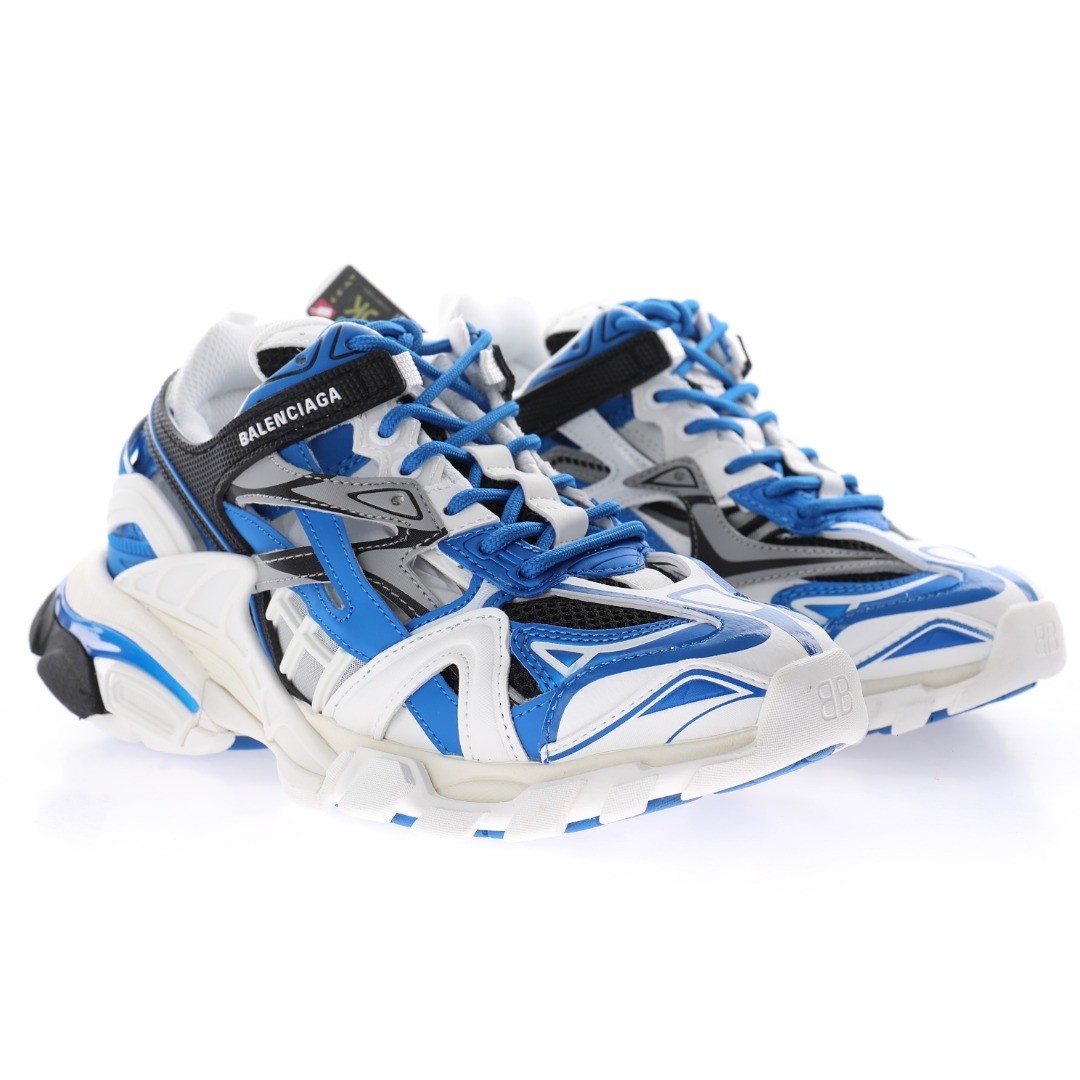 Balenciaga Track 2.0 Blue White Sneaker - DopestKickz