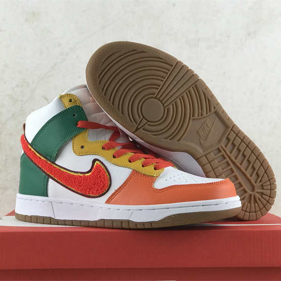 Nike Dunk High University “Chenille Swoosh” Sneakers     DR8805-100 - DopestKickz