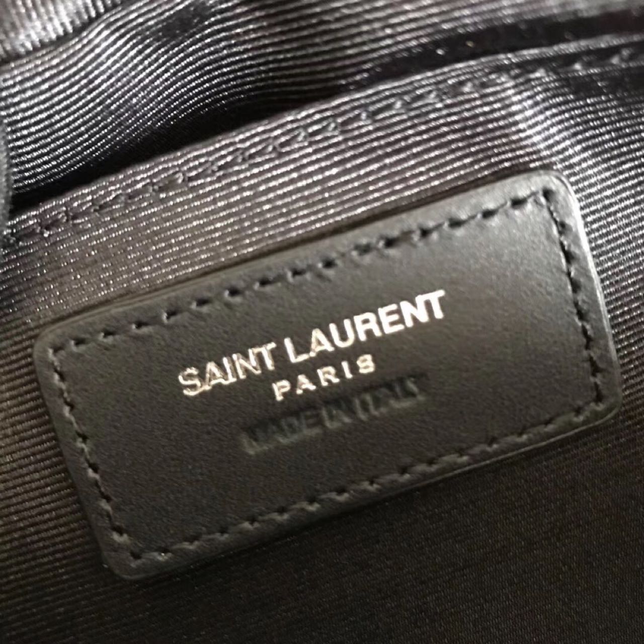 Saint Laurent Black Leather Shoulder Bag ( 23-16-6 cm) - DopestKickz