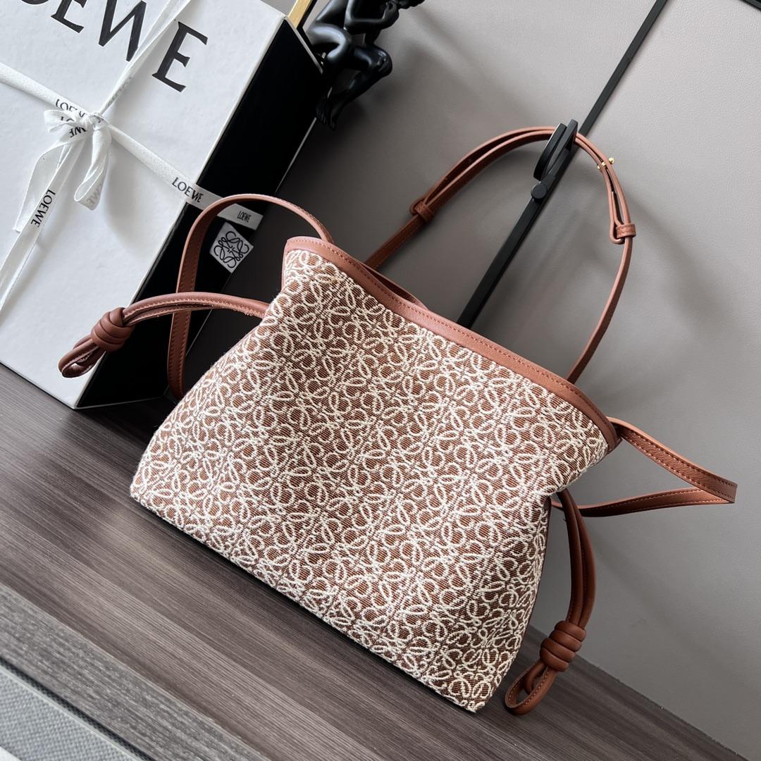 Loewe Mini Flamenco Clutch In Anagram Jacquard And Calfskin(23-18-9CM) - DopestKickz