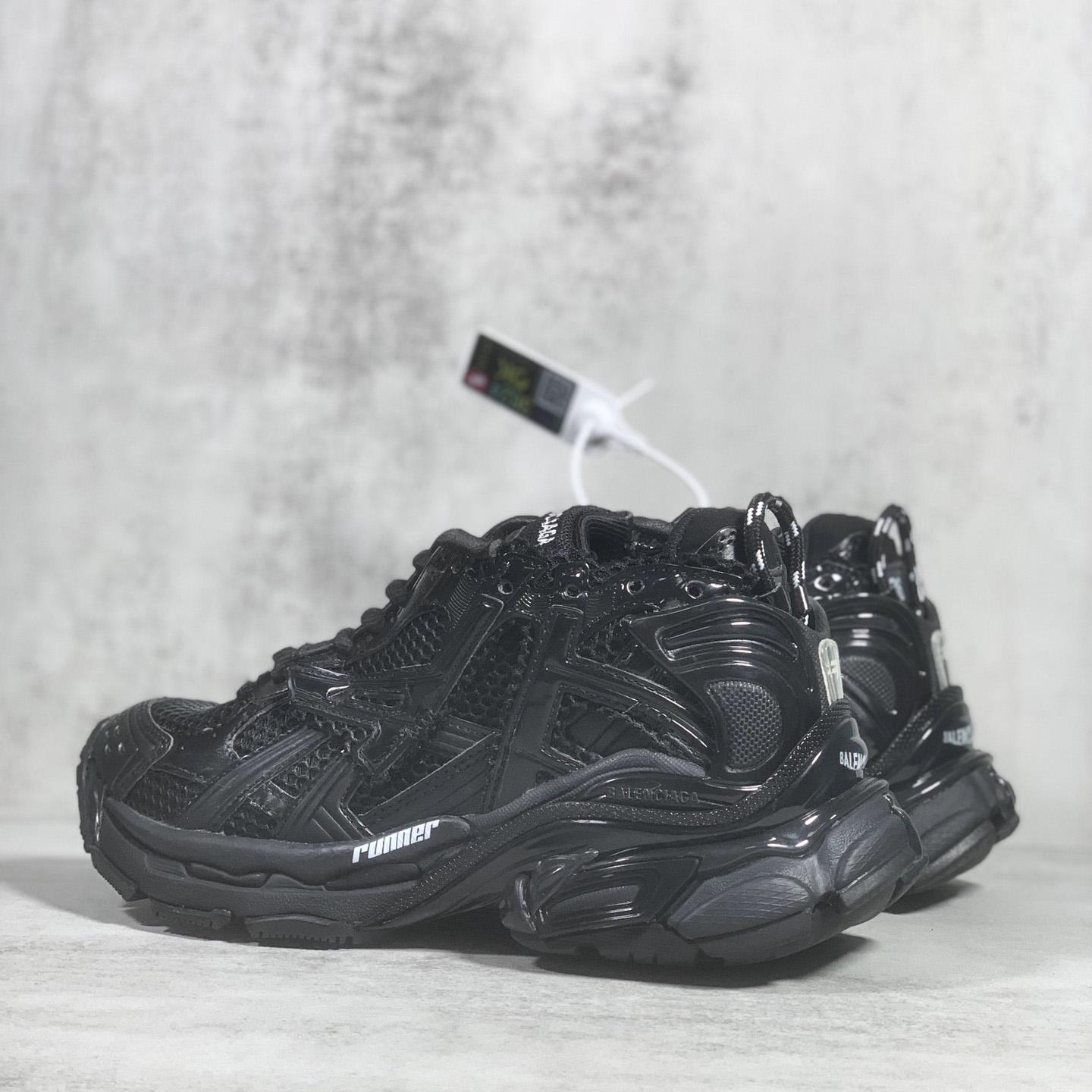 Balenciaga Runner Sneaker In Black - DopestKickz