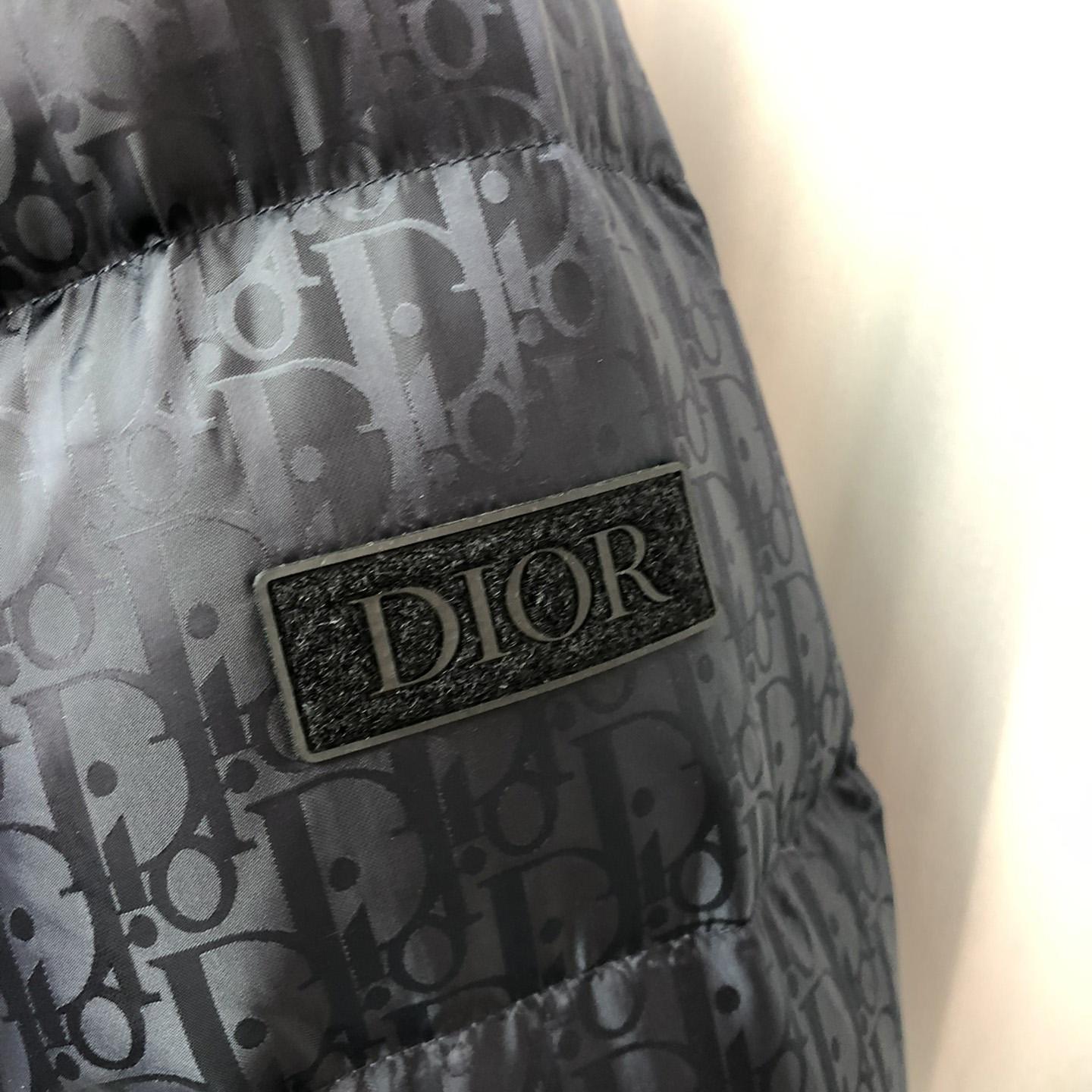 Dior Oblique Print Down Puffer Jacket - DopestKickz