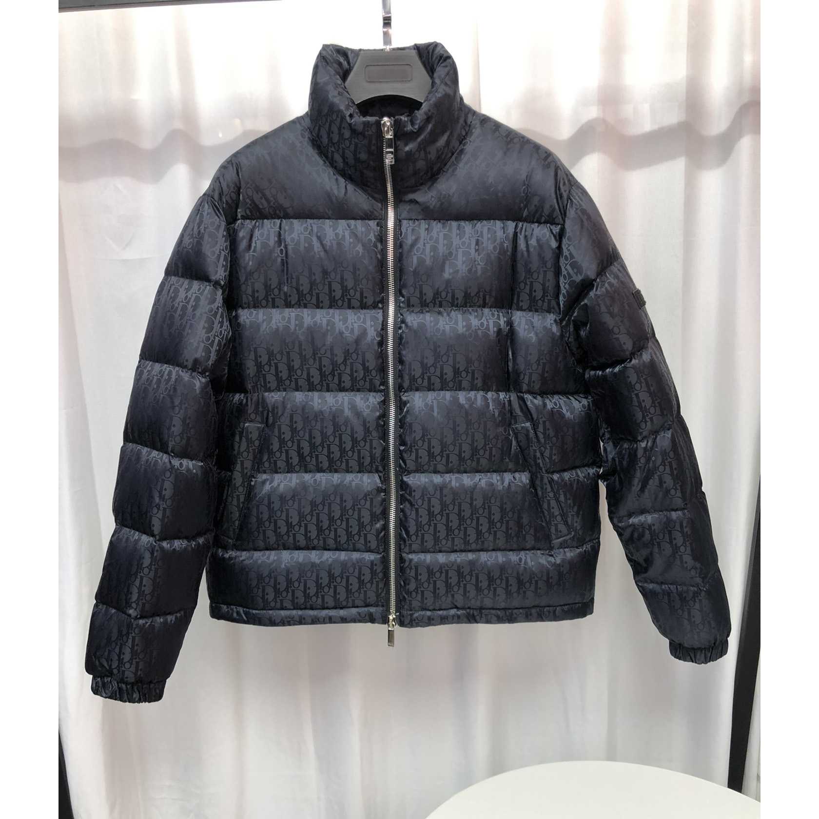 Dior Oblique Print Down Puffer Jacket - DopestKickz