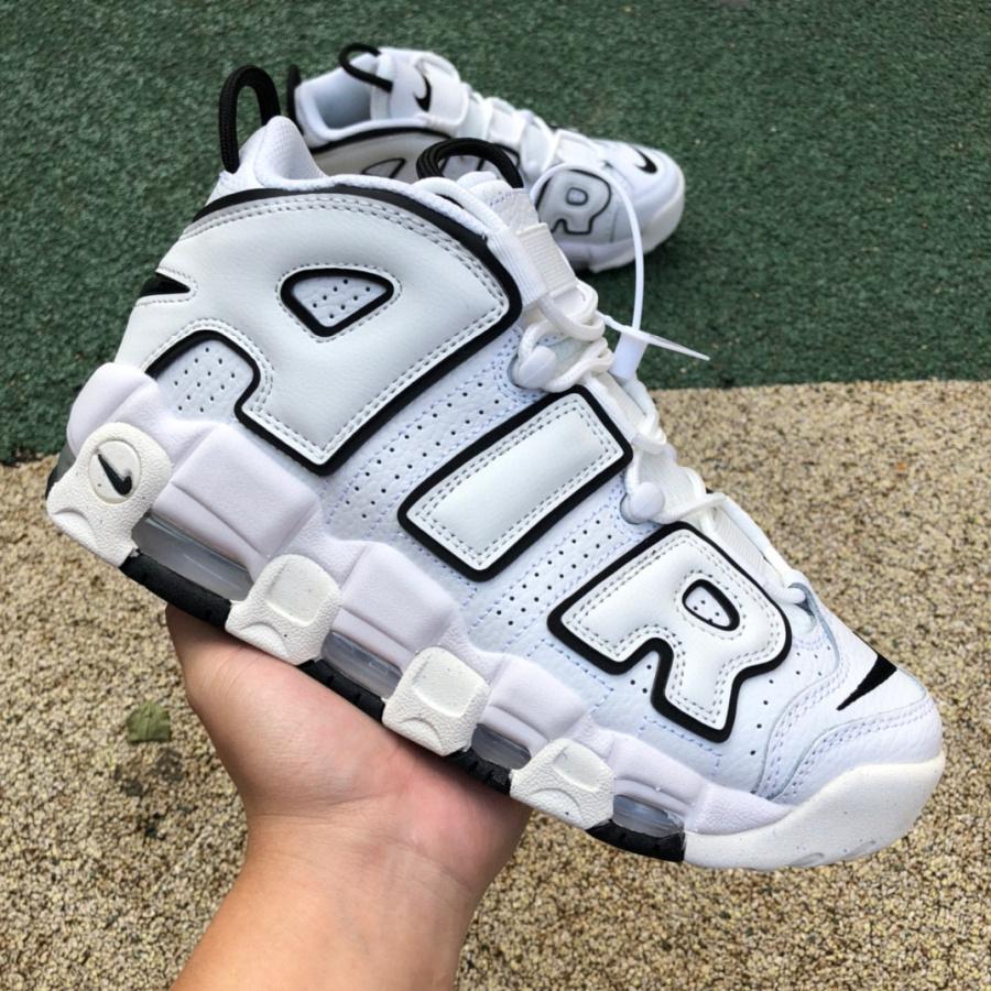 Nike Air More Uptempo White Black Sneaker    917593-100 - DopestKickz