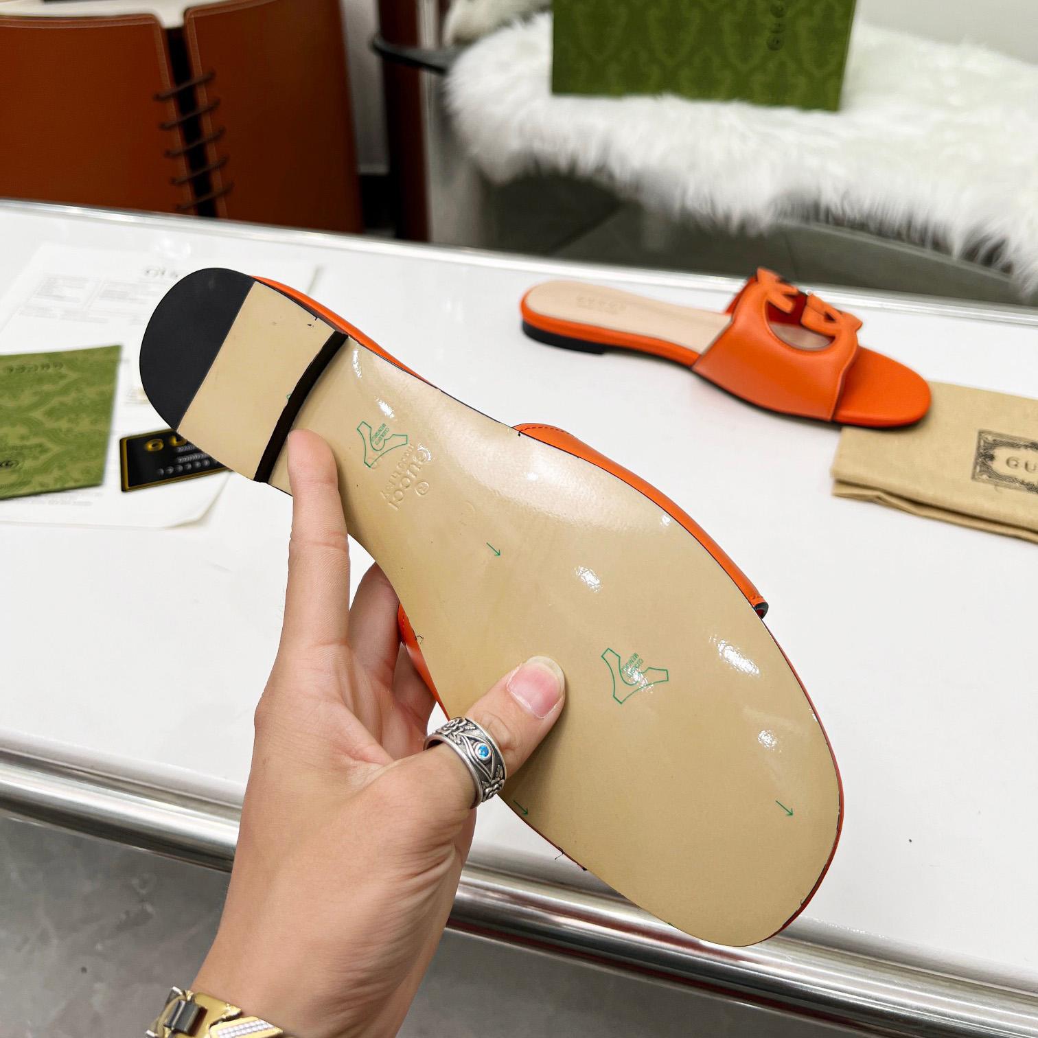 Gucci Women's Interlocking G Cut-Out Slide Sandal - DopestKickz