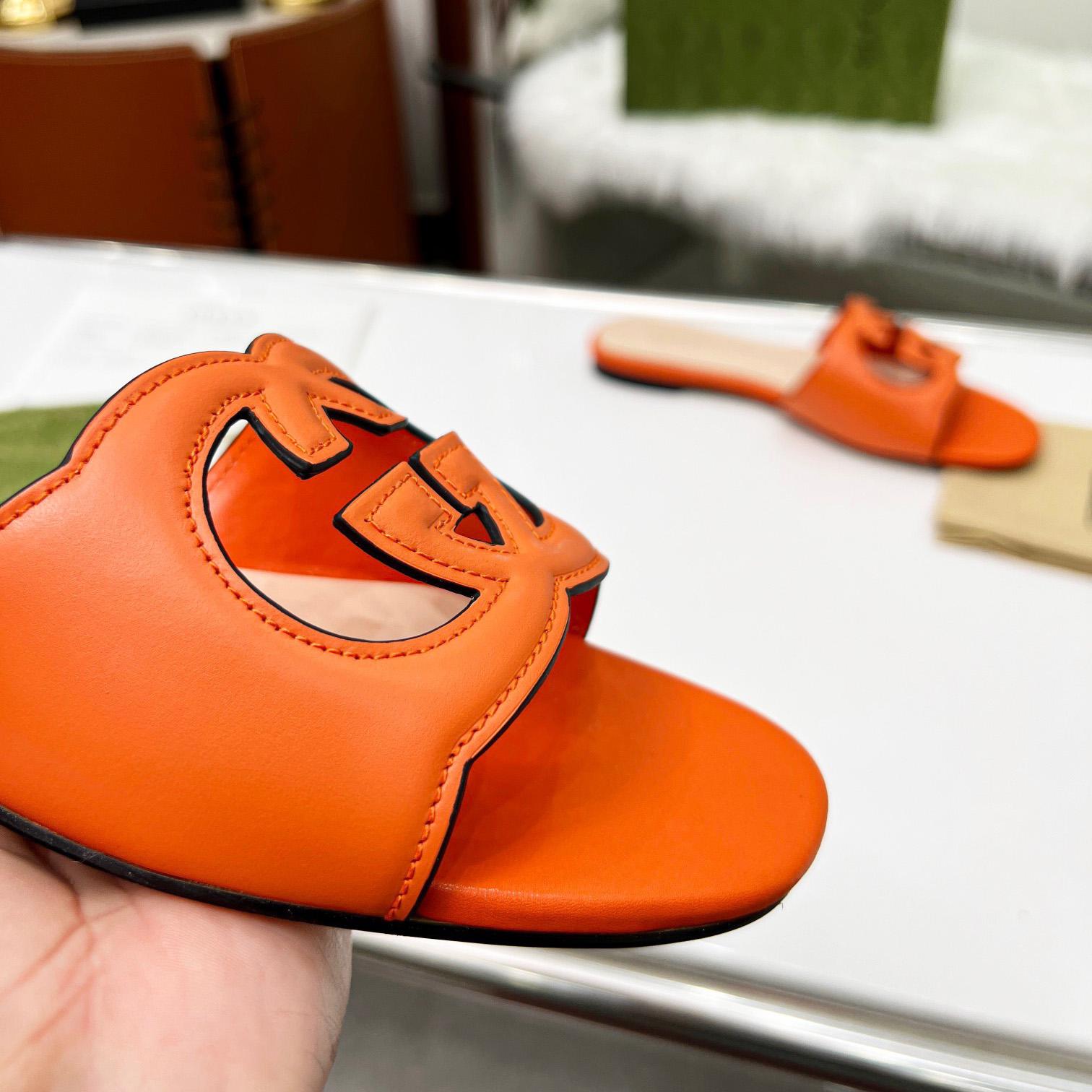 Gucci Women's Interlocking G Cut-Out Slide Sandal - DopestKickz