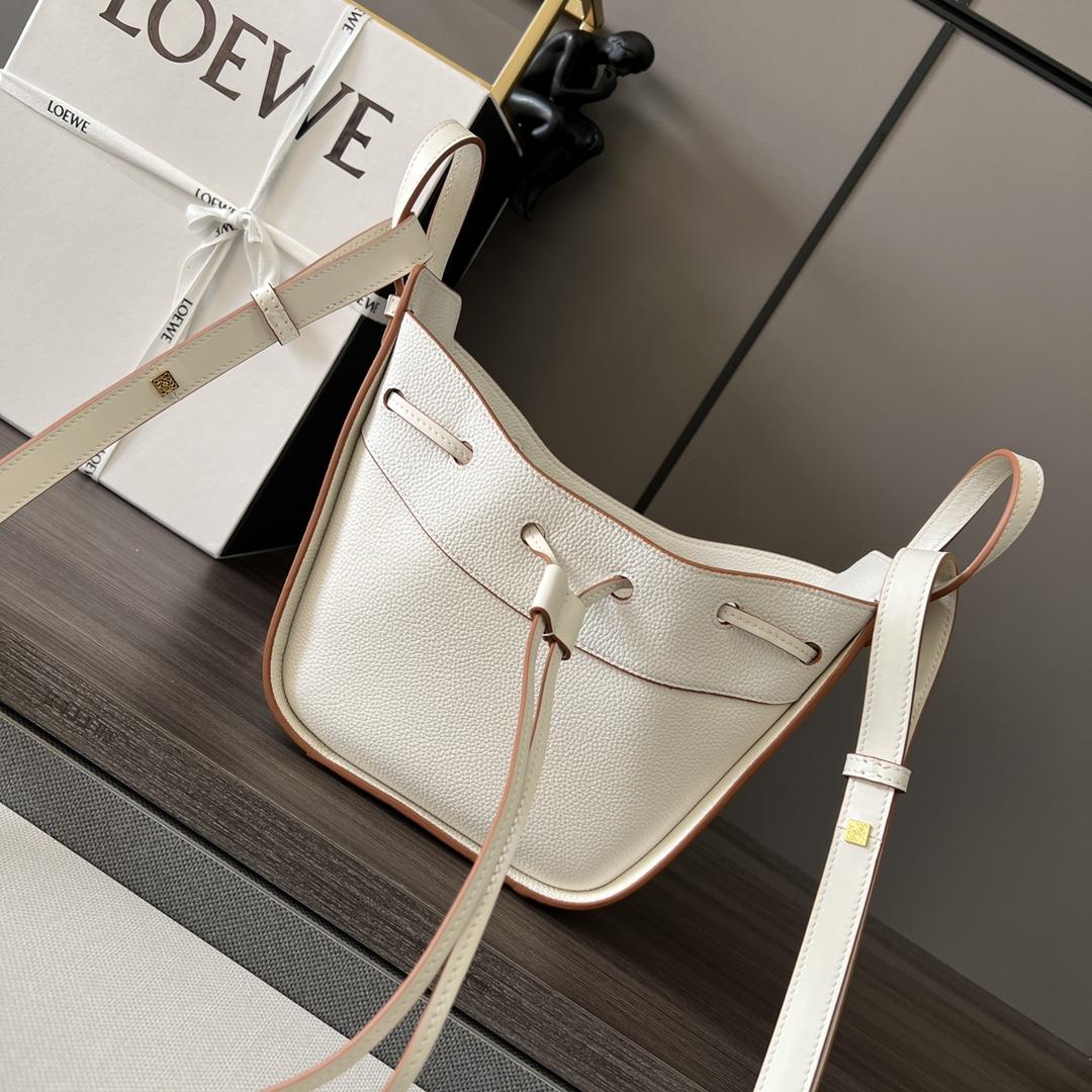 Loewe Mini Hammock drawstring in soft grained calfskin - DopestKickz