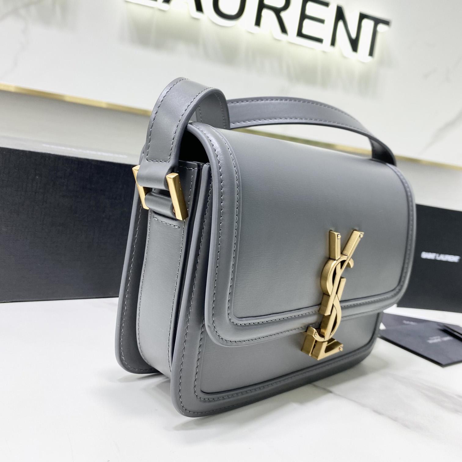 Saint Laurent Solferino Small Satchel In Box Saint Laurent Leather(19-13-5cm) - DopestKickz