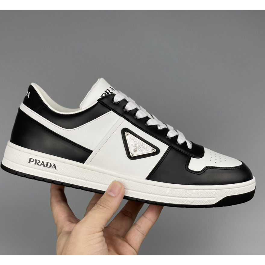 Prada Downtown Leather Sneakers - DopestKickz