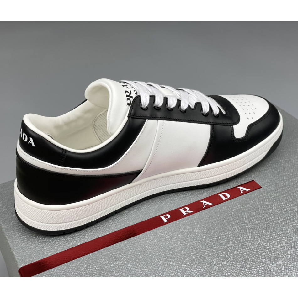 Prada Downtown Leather Sneakers - DopestKickz