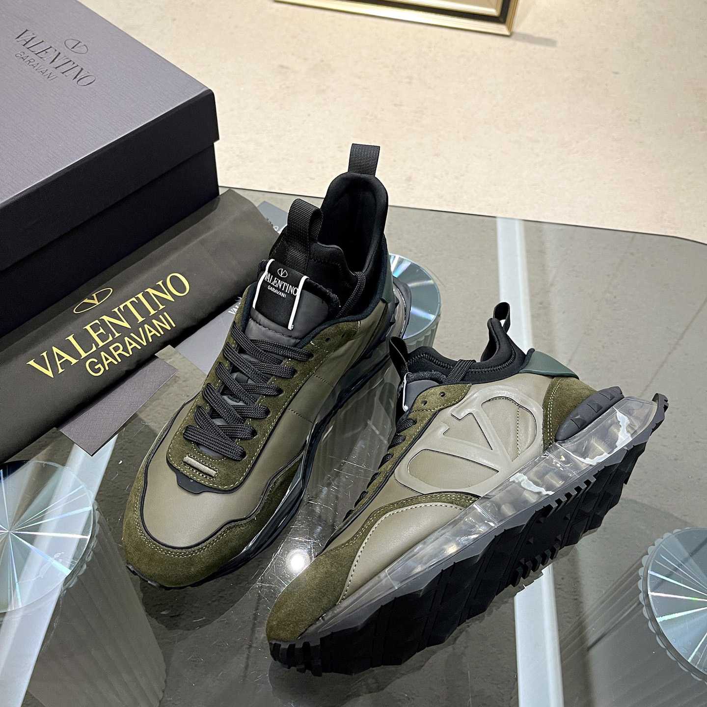 Valenti Netrunner Fabric And Suede Sneaker - DopestKickz