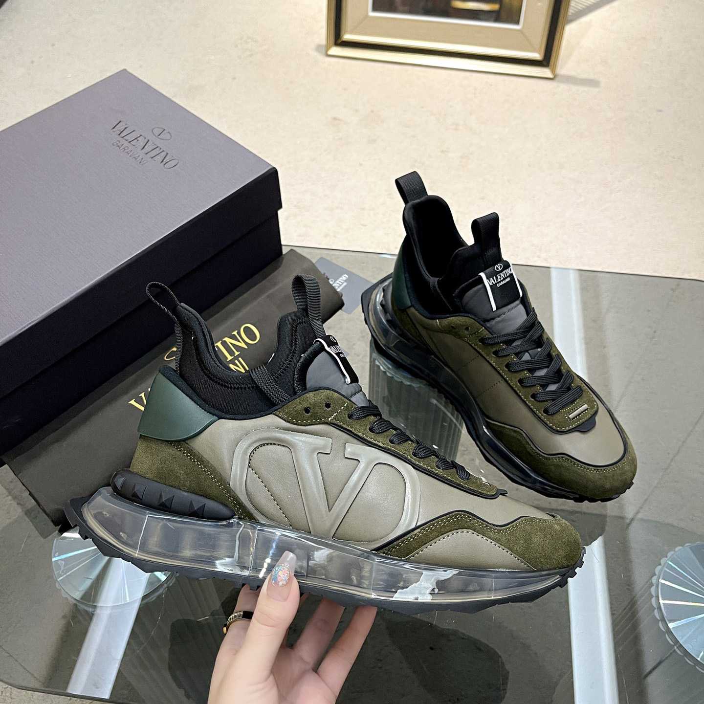 Valenti Netrunner Fabric And Suede Sneaker - DopestKickz