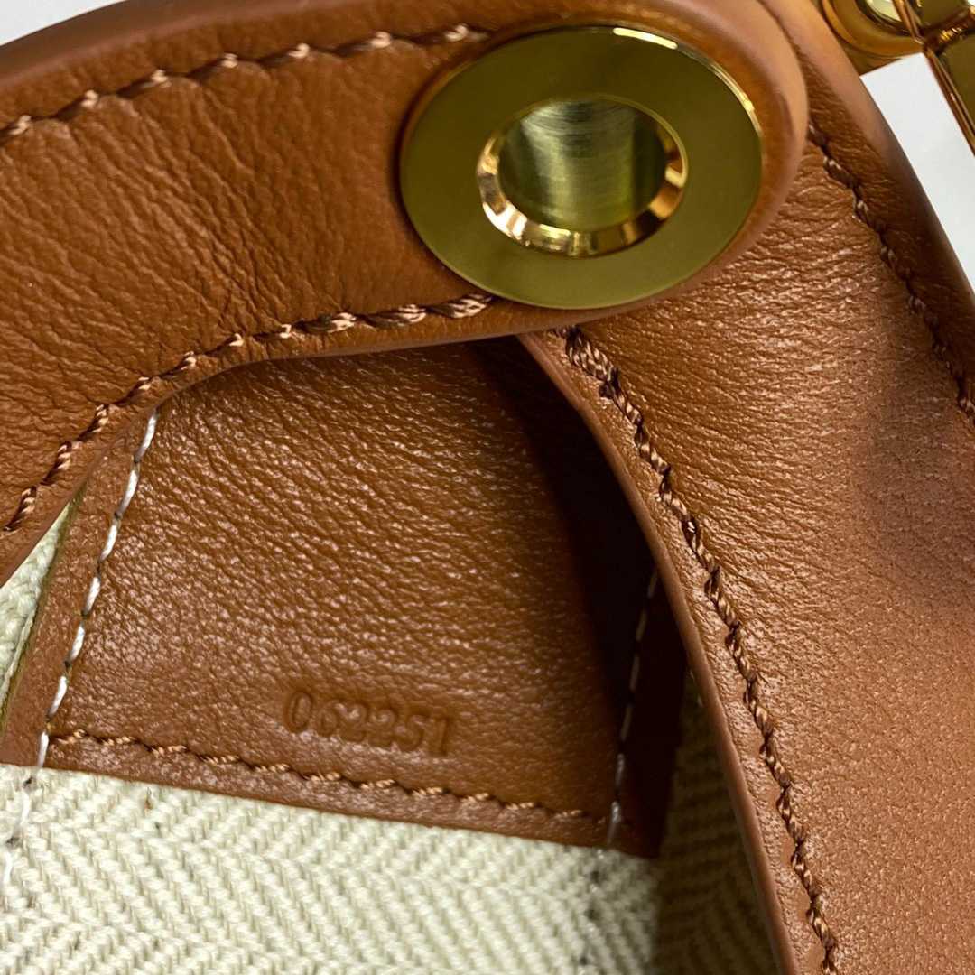 Loewe Small Loewe Luna Bag In Anagram Jacquard And Classic Calfskin(30-12-6cm) - DopestKickz