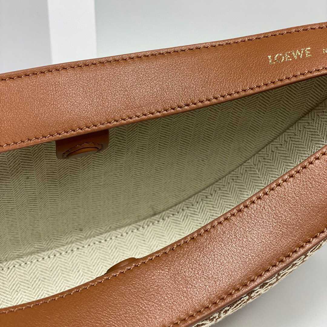 Loewe Small Loewe Luna Bag In Anagram Jacquard And Classic Calfskin(30-12-6cm) - DopestKickz