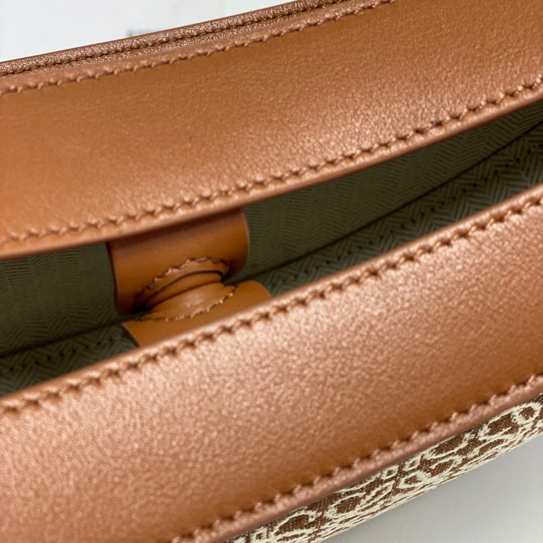 Loewe Small Loewe Luna Bag In Anagram Jacquard And Classic Calfskin(30-12-6cm) - DopestKickz